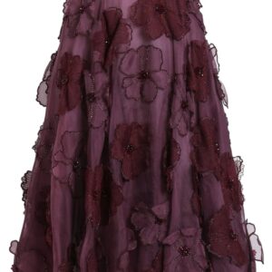 Dolce & Gabbana  floral-appliqué midi skirt