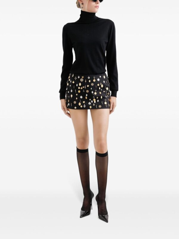 Dolce & Gabbana  charm-embellished mini skirt - Image 2