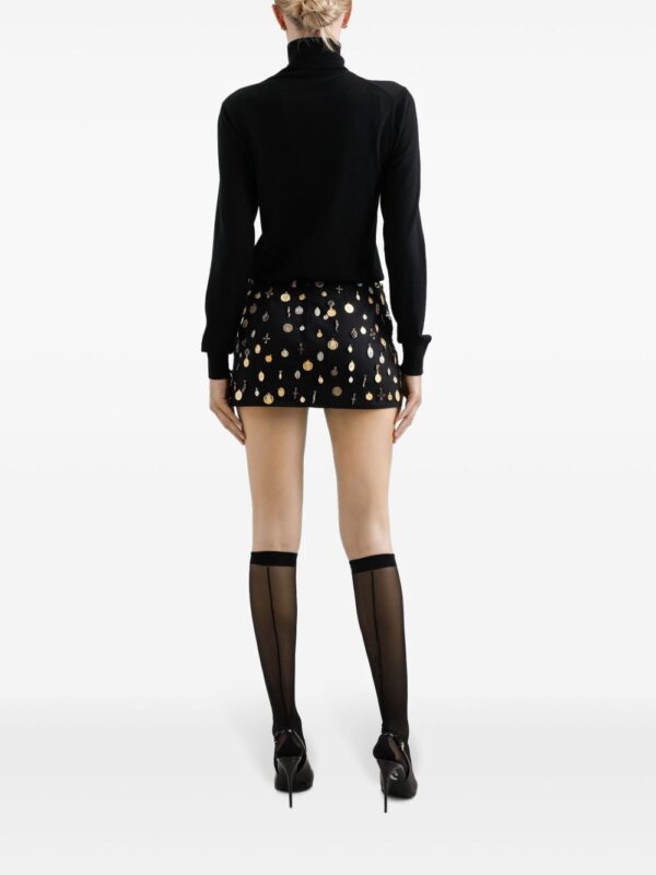 Dolce & Gabbana  charm-embellished mini skirt - Image 3