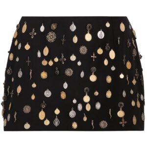 Dolce & Gabbana  charm-embellished mini skirt