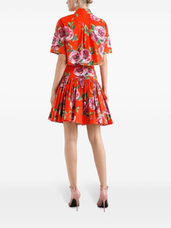 Dolce & Gabbana  floral-print mini skirt - Image 3
