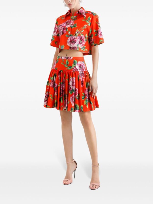 Dolce & Gabbana  floral-print mini skirt - Image 2