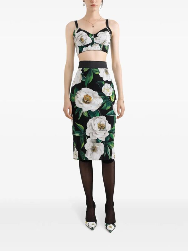 Dolce & Gabbana  floral-print skirt - Image 2