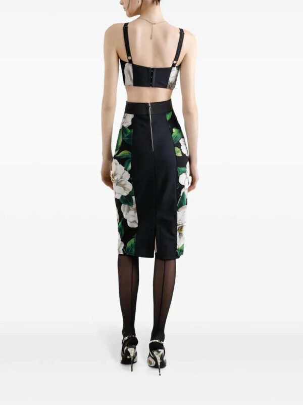 Dolce & Gabbana  floral-print skirt - Image 3