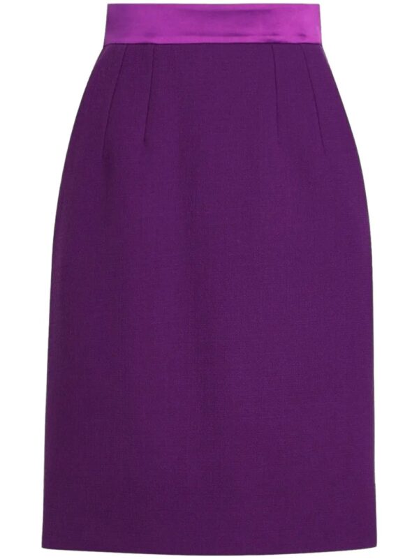 Dolce & Gabbana  satin-waistband midi skirt