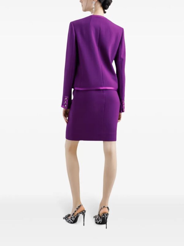 Dolce & Gabbana  satin-waistband midi skirt - Image 3