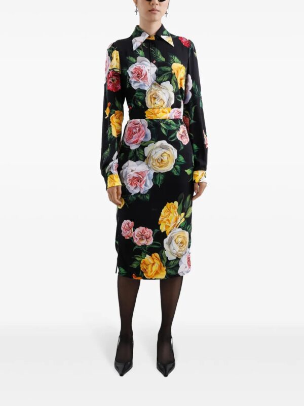 Dolce & Gabbana  floral-print midi skirt - Image 2