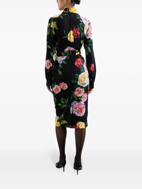 Dolce & Gabbana  floral-print midi skirt - Image 3