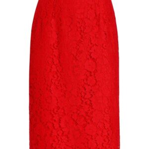 Dolce & Gabbana  floral-lace midi skirt