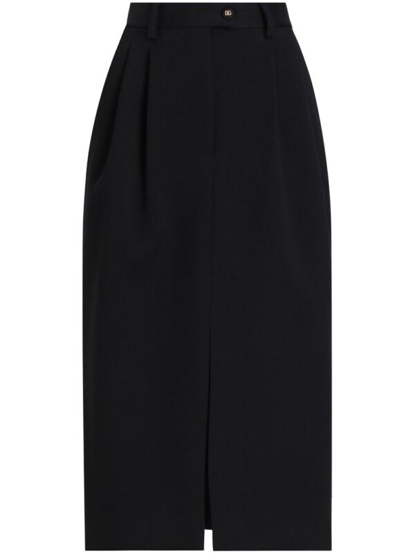 Dolce & Gabbana  pleat-detail midi skirt