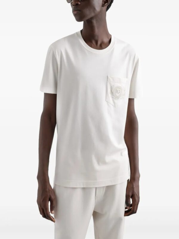 Dolce & Gabbana  embroidered-logo T-shirt - Image 4
