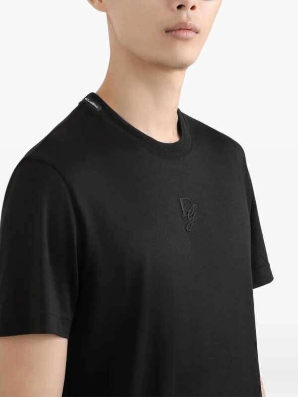 Dolce & Gabbana  logo-embroidery T-shirt - Image 4