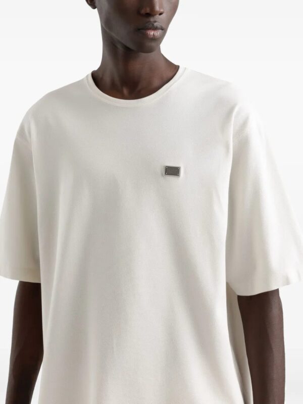 Dolce & Gabbana  logo-plaque T-shirt - Image 4