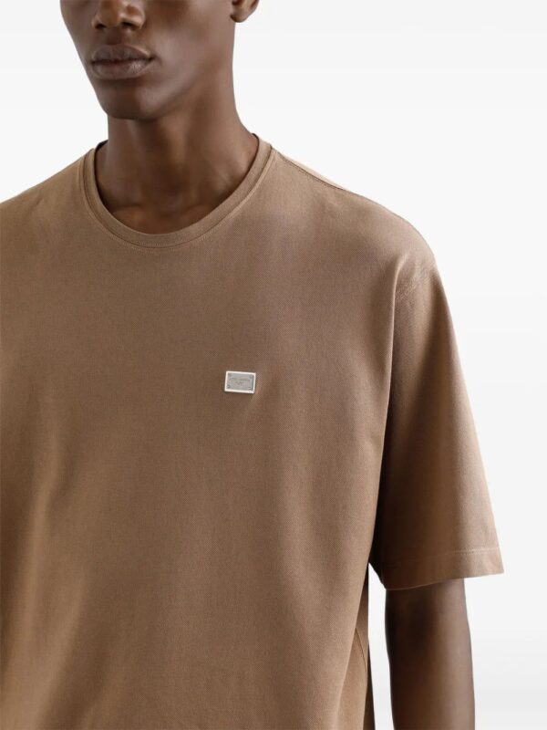 Dolce & Gabbana  logo-plaque T-shirt - Image 4