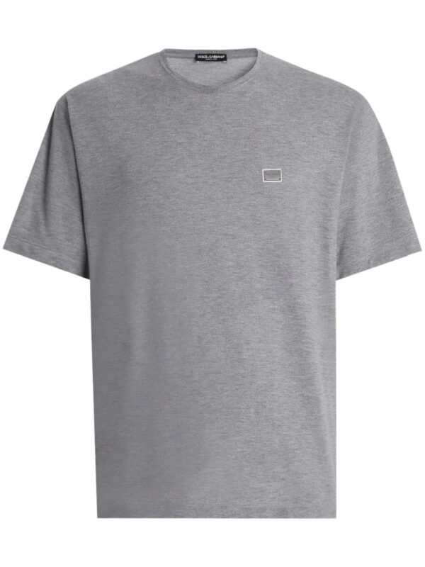 Dolce & Gabbana  logo-plaque cotton T-shirt