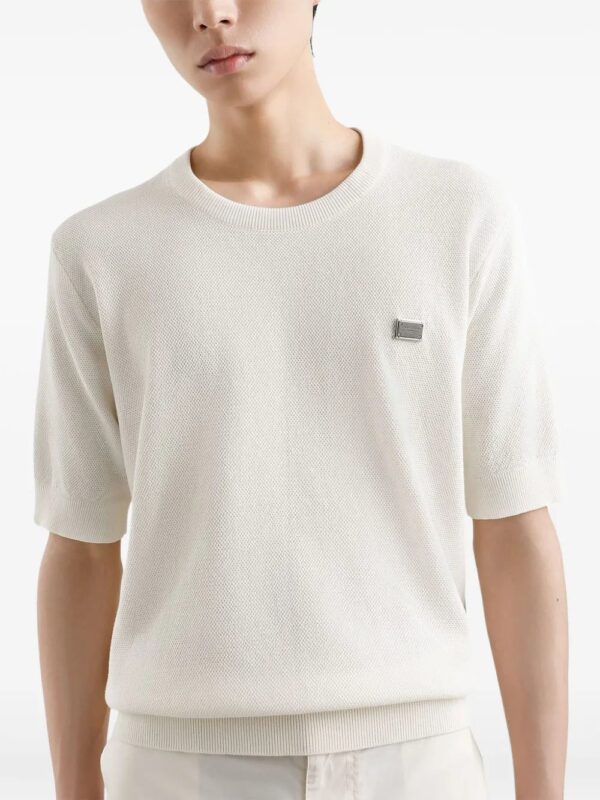 Dolce & Gabbana  logo-plaque T-shirt - Image 4