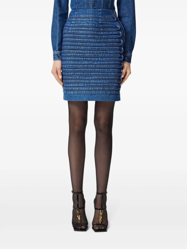 Versace  panel-detail mini skirt - Image 3