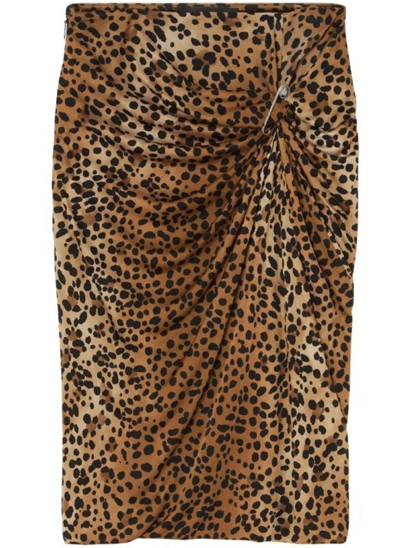 Versace  leopard-print mini skirt