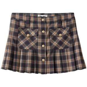 Miu Miu  pleated tartan miniskirt
