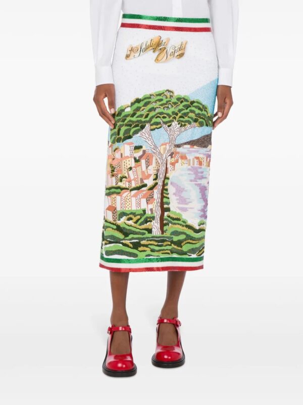 Moschino  bead-embellished midi skirt - Image 2