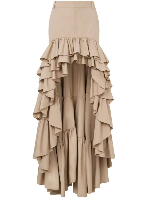 Moschino  ruffled maxi skirt