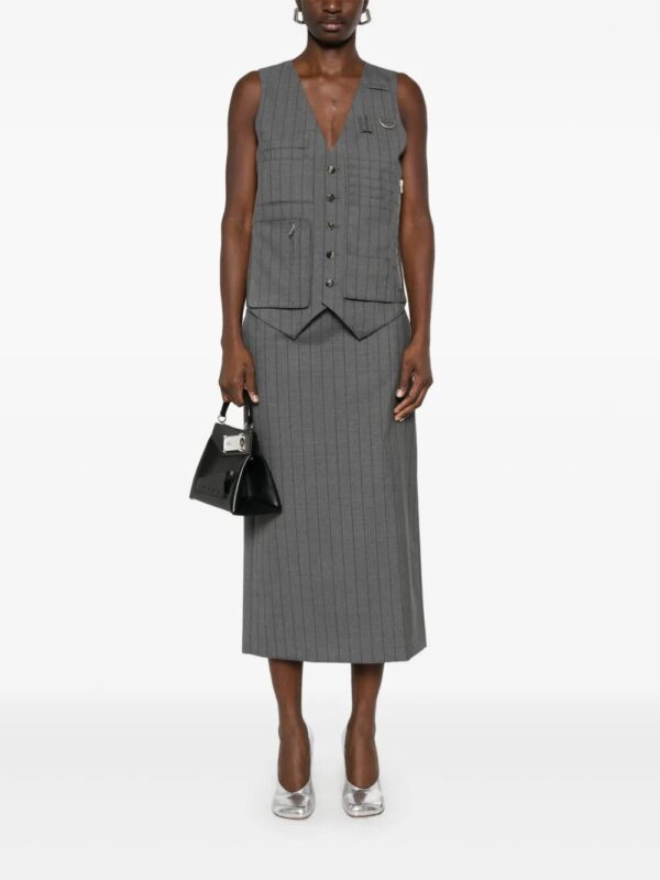 Moschino  striped midi skirt - Image 2