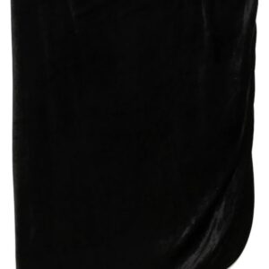 Rick Owens Lilies  velvet draped skirt