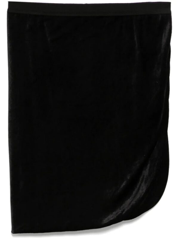Rick Owens Lilies  velvet draped skirt