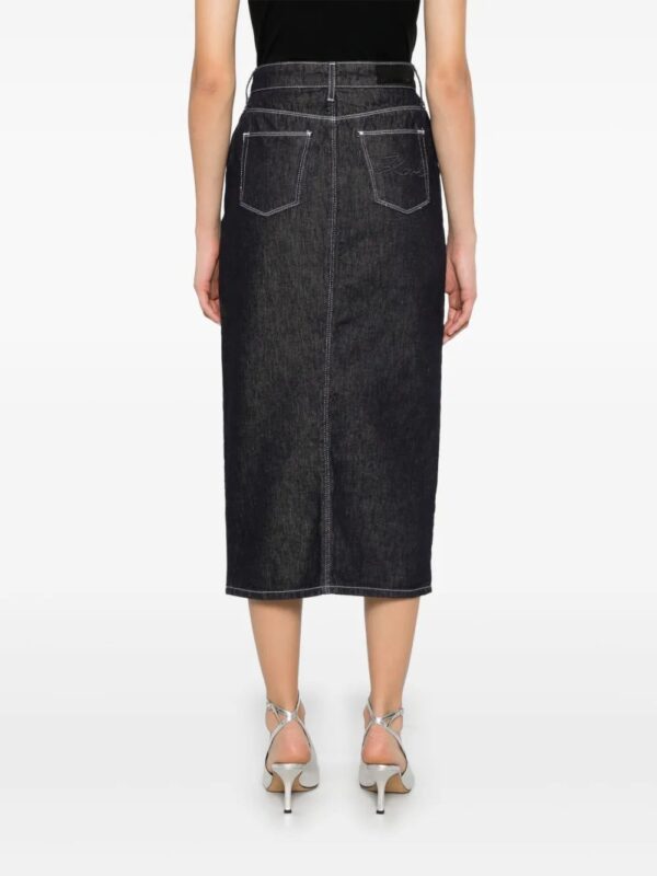Karl Lagerfeld  denim midi skirt - Image 4