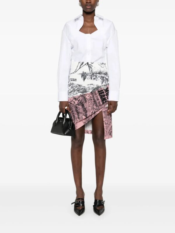 MOSCHINO JEANS  illustration-print mini skirt - Image 2