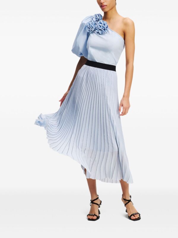 Karl Lagerfeld  pleated midi skirt - Image 4