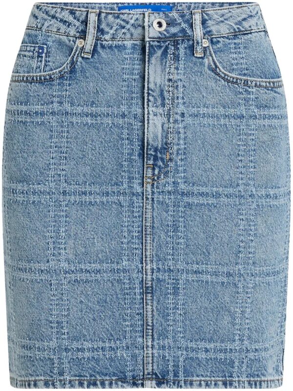 Karl Lagerfeld Jeans  patchwork denim mini skirt
