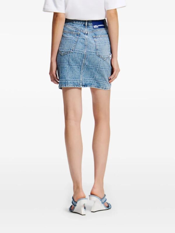 Karl Lagerfeld Jeans  patchwork denim mini skirt - Image 4