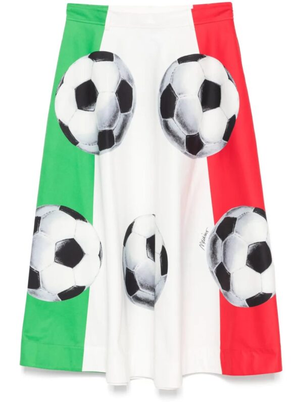 Moschino  graphic-print midi skirt