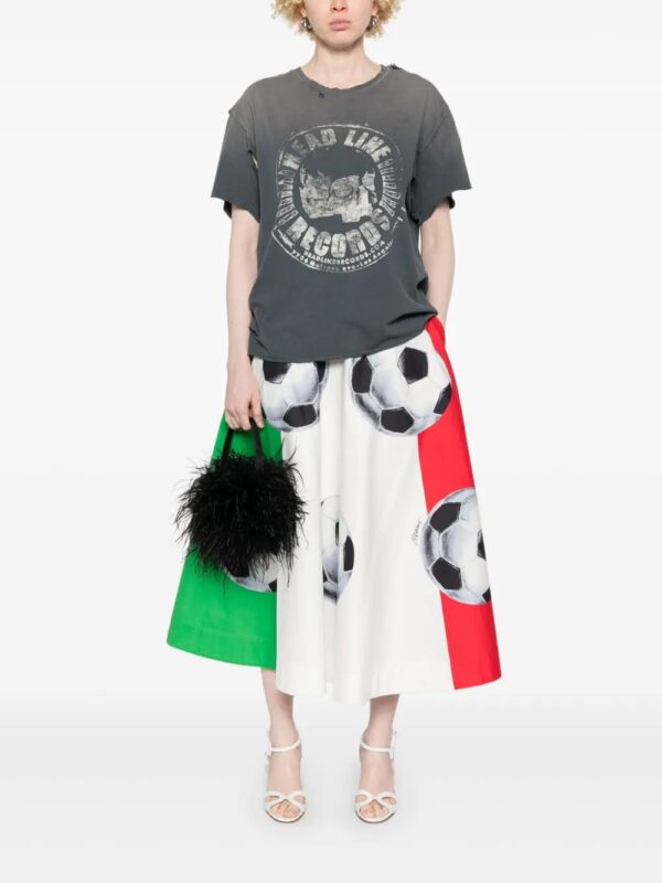 Moschino  graphic-print midi skirt - Image 4