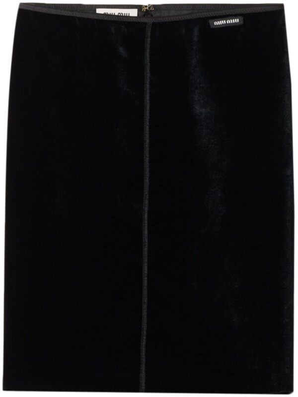 Miu Miu  velvet skirt