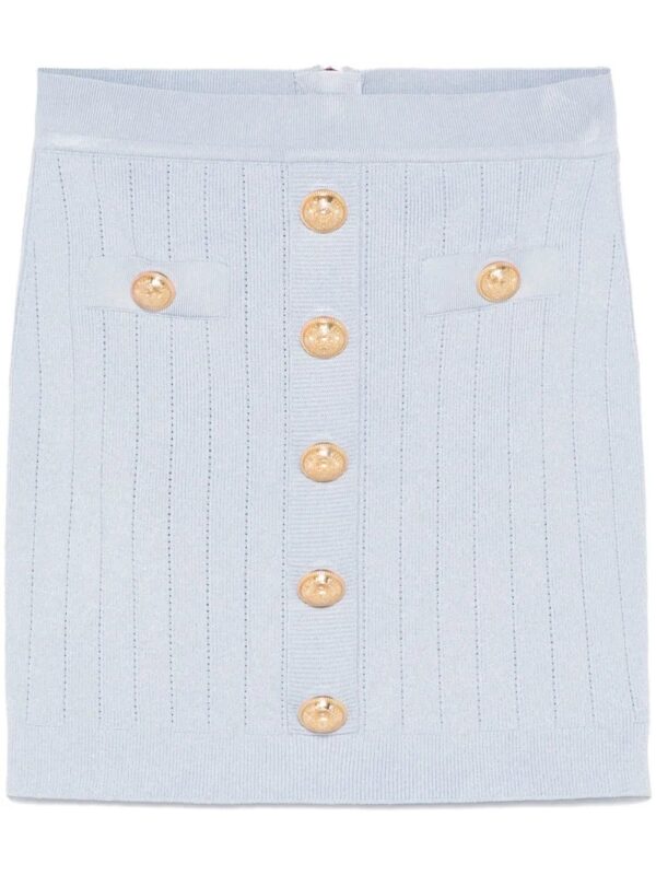 Balmain  Coin-buttons detailed mini skirt
