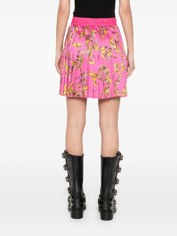 Versace Jeans Couture  Barocco-print mini skirt - Image 4