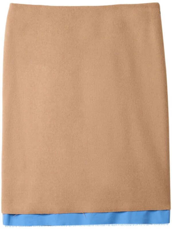 Miu Miu  camel-hair midi skirt