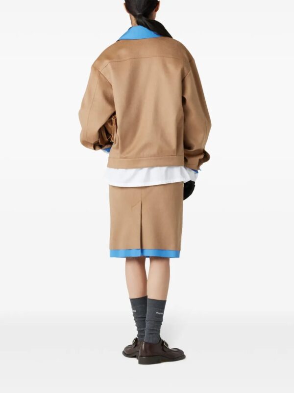 Miu Miu  camel-hair midi skirt - Image 3