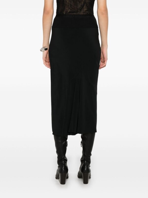 Rick Owens  Knee Bias midi skirt - Image 4