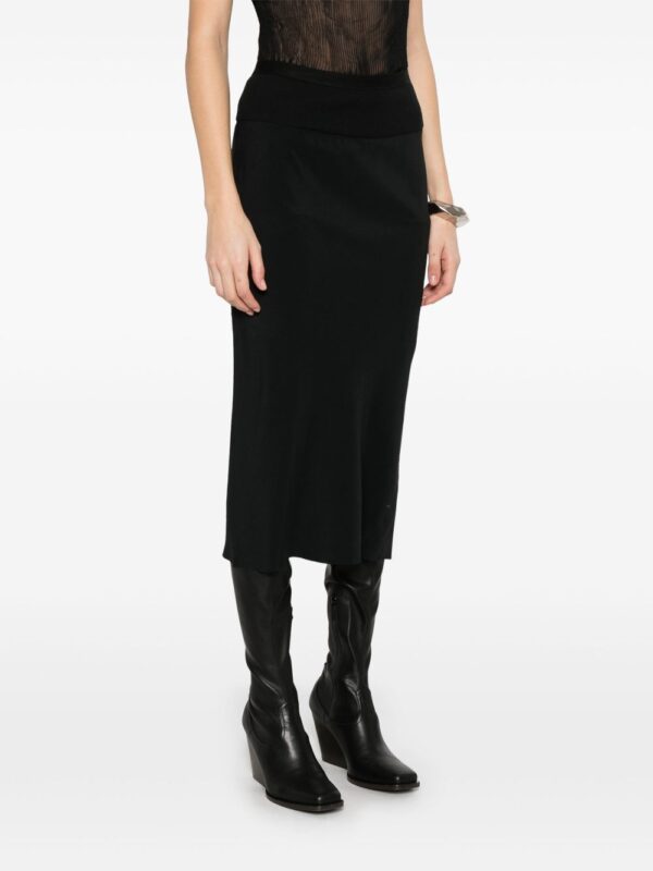 Rick Owens  Knee Bias midi skirt - Image 3