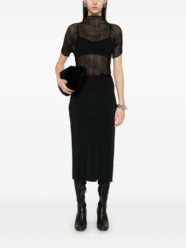 Rick Owens  Knee Bias midi skirt - Image 2