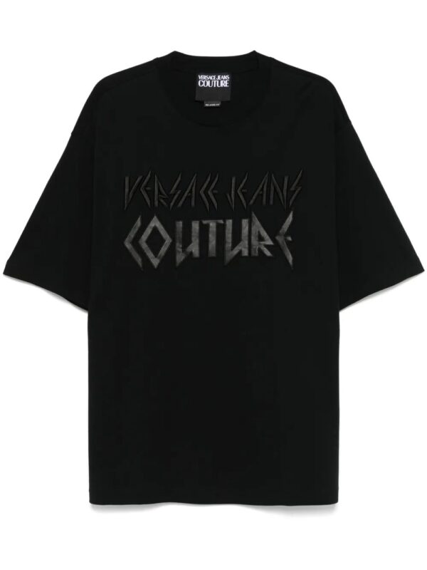 Versace Jeans Couture  logo-embroidered T-shirt