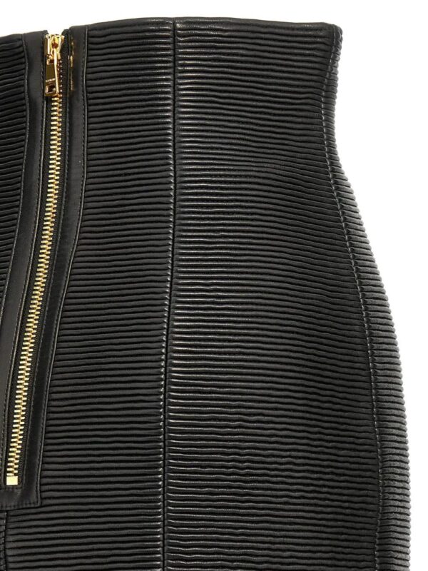 Balmain  leather skirt - Image 4