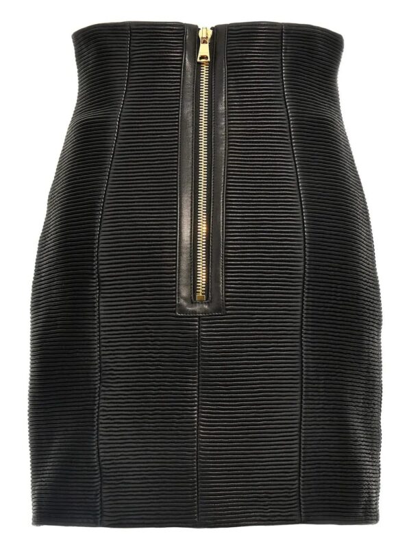 Balmain  leather skirt - Image 2
