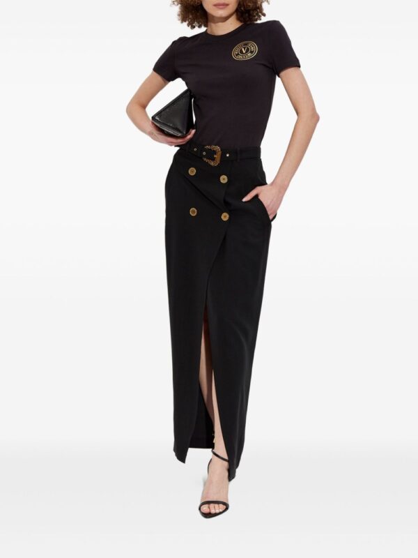 Versace Jeans Couture  Baroque-buckle skirt - Image 4