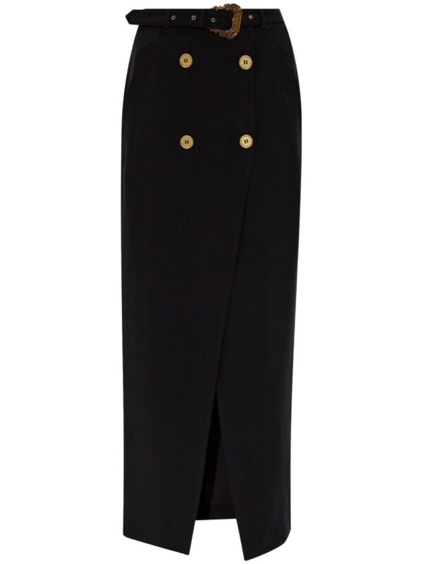 Versace Jeans Couture  Baroque-buckle skirt