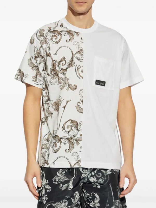 Versace Jeans Couture  Barocco-print T-shirt - Image 3