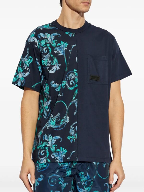 Versace Jeans Couture  Barocco-print T-shirt - Image 3